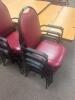 DESCRIPTION: (4) - PADDED SEAT STACKABLE ARM CHAIRS RETAIL PRICE: $80 EACH ADDITIONAL INFORMATION: GREAT CONDITION WITH MINOR COSMETIC WEAR. STOCK PHO - 3