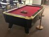 DESCRIPTION: DYNAMO POOL TABLE WITH ACCESSORIES ADDITIONAL INFORMATION: GOOD CONDITION. SEE PHOTOS FOR LOT ACCESSORIES. SOLD AS SET. LOCATION: CLINIC - 8