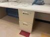 DESCRIPTION: 210" MEDIA TABLE WITH CABINET BASES ADDITIONAL INFORMATION: CONTENTS NOT INCLUDED. SIZE: SEE PHOTOS LOCATION: CLINIC 7 MEDICAL LAB THIS L - 2