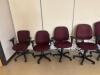 DESCRIPTION: (8) - ROLLING OFFICE CHAIRS ADDITIONAL INFORMATION: DAMAGED LOCATION: CLINIC 8 THIS LOT IS: ONE MONEY QTY: 1 - 4
