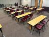 DESCRIPTION: (6) - 72" ADJUSTABLE HEIGHT LAMINATE TOP SEMINAR TABLES WITH FOLDING PANEL LEGS RETAIL PRICE: $200.00 EACH ADDITIONAL INFORMATION: TABLE - 3