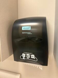 DESCRIPTION: WALL MOUNTED PAPER TOWEL DISPENSER LOCATION: CLINIC 8 MEDICAL LAB THIS LOT IS: ONE MONEY QTY: 1