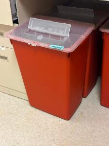 DESCRIPTION: (2) - MEDICAL WASTE BINS LOCATION: CLINIC 9 MEDICAL LAB THIS LOT IS: SOLD BY THE PIECE QTY: 2