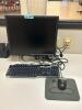 DESCRIPTION: TABLE TOP MONITOR AND ACCESSORY SET ADDITIONAL INFORMATION: KEYBOARD AND MOUSE INCLUDED. SIZE: SEE PHOTOS LOCATION: CLINIC 9 MEDICAL LAB - 2