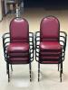 DESCRIPTION: (8) - PADDED SEAT STACKABLE ARM CHAIRS RETAIL PRICE: $80 EACH ADDITIONAL INFORMATION: GREAT CONDITION WITH MINOR COSMETIC WEAR. STOCK PHO - 3