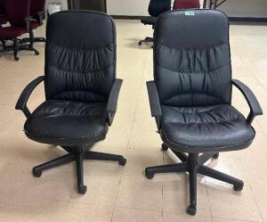 DESCRIPTION: (2) - PC. MATCHING ROLLING OFFICE CHAIR SET LOCATION: OPEN AREA BETWEEN CLINIC 9 & 10 THIS LOT IS: SOLD BY THE PIECE QTY: 2