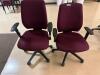 DESCRIPTION: (2) - PC. MATCHING ROLLING OFFICE CHAIR SET LOCATION: OPEN AREA BETWEEN CLINIC 9 & 10 THIS LOT IS: SOLD BY THE PIECE QTY: 2 - 2