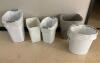 DESCRIPTION: ASSORTED WASTE BINS ADDITIONAL INFORMATION: SOLD AS SET. LOCATION: OPEN AREA BETWEEN CLINIC 9 & 10 THIS LOT IS: ONE MONEY QTY: 1 - 2