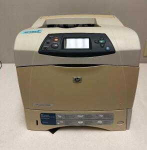 DESCRIPTION: HP LASERJET 4240N OFFICE PRINTER LOCATION: CLINIC 10 THIS LOT IS: ONE MONEY QTY: 1