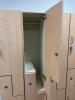 DESCRIPTION: 72" / 8 COMPARTMENT LOCKER SYSTEM SIZE: SEE PHOTOS LOCATION: CLINIC 10 THIS LOT IS: ONE MONEY QTY: 1 - 2