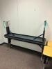 DESCRIPTION: (2) - 72" ADJUSTABLE HEIGHT LAMINATE TOP SEMINAR TABLES WITH FOLDING PANEL LEGS RETAIL PRICE: $200.00 EACH ADDITIONAL INFORMATION: TABLE - 3