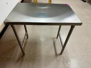 DESCRIPTION: 36" X 24" STAINLESS TABLE ADDITIONAL INFORMATION HEAVY DUTY LOCATION: PHARMACY QTY: 1