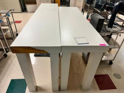 DESCRIPTION: (2) 72" X 20" COMPOSITE TABLES SIZE 72" X 20" LOCATION: WEST END CLINICS LABS THIS LOT IS: SOLD BY THE PIECE QTY: 2