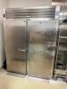 TRAULSEN TWO DOOR COMMERCIAL ROLL IN RACK COOLER.