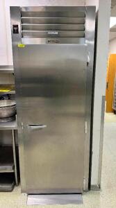 TRAULSEN SINGLE DOOR COMMERCIAL ROLL IN RACK COOLER.