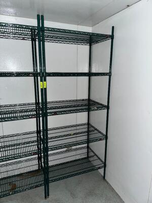 36" X 24" FIVE TIER COATED WIRE SHELF