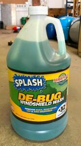 (4) JUGS OF SPLASH DE-BUG WINDSHIELD WASH