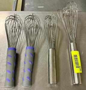 (4) STAINLESS WISK'S