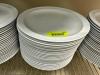 (24) 10" MELAMINE PLATES W/ PLASTIC COVERS. - 2