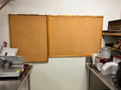 (2) ASSORTED CORK BOARDS.