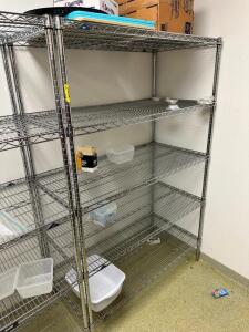 48" X 24" FIVE TIER WIRE SHELF.