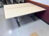 (2) 72" X 30" COMPOSITE TABLES W/ DOUBLE PEDESTAL BASES. - 2