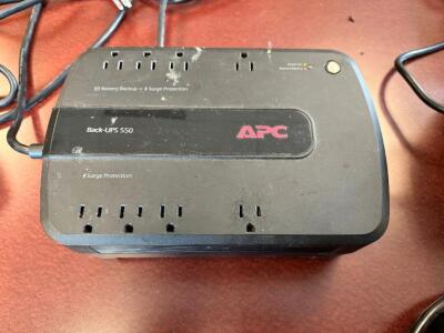 (2) APC BACK UPS 550 BATTERY BACK UPS