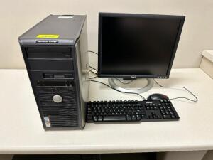 DELL OPTIPLEX GX620 COMPUTER W/ MONITOR AND KEY BOARDS