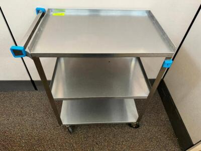 LAKESIDE THREE TIER STAINLESS UTILITY CART