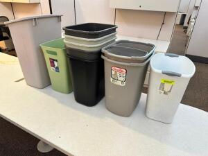 (8) ASSORTED OFFICE WASTE CANS