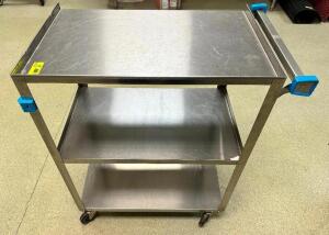 (2) LAKESIDE THREE TIER STAINLESS UTILITY CART