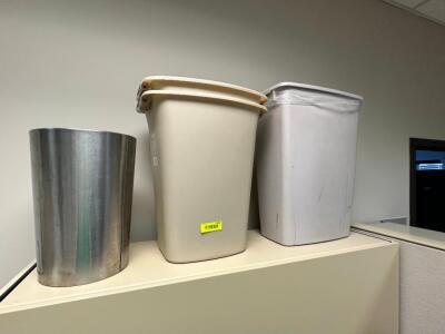 (5) ASSORTED OFFICE WASTE CANS