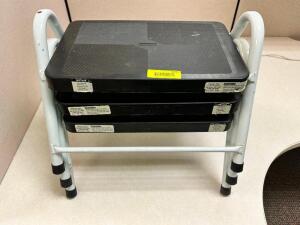 (3) 13" 250 LB. METAL STOOLS