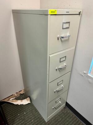 FOUR DRAWER METAL FILE CABINET