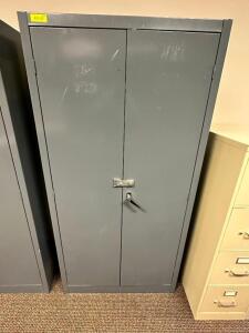 36" TWO DOOR METAL STORAGE CABINET