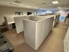 50' X 17' 12 PERSON CUBICAL W/ PARTITIONS AND DESKS