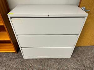 42" THREE DRAWER LATERAL FILE CABINET