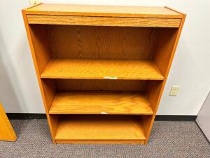 30" HALF SIZE WOODEN BOOK SHELF