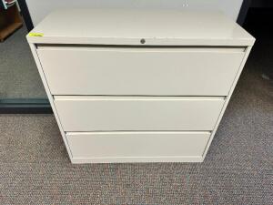 42" THREE DRAWER LATERAL FILE CABINET