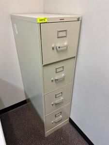 FOUR DRAWER METAL FILE CABINET