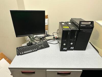 DELL OPTIPLEX GX620 COMPUTER W/ MONITOR AND KEY BOARDS