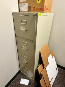 FOUR DRAWER METAL FILE CABINET