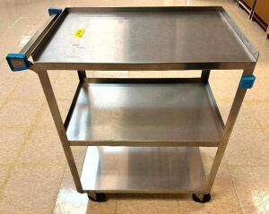 (5) LAKESIDE THREE TIER STAINLESS UTILITY CART