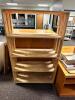 48" PINE WOOD FIVE TIER BOOK SHELF