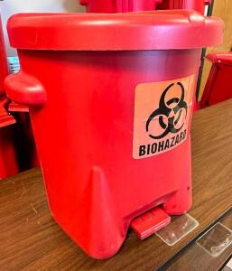 (6) EAGLE 6 GALLON WASTE CONTAINERS