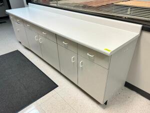 10' X 25" COMPOSITE CABINET AND COUNTER UNIT