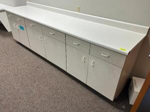 10' X 25" COMPOSITE CABINET AND COUNTER UNIT