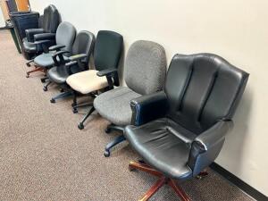 (6) ASSORTED NON MATCHING OFFICE CHAIRS