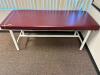 70" X 30" MAROON THERAPY BED W/ METAL BASE - 2