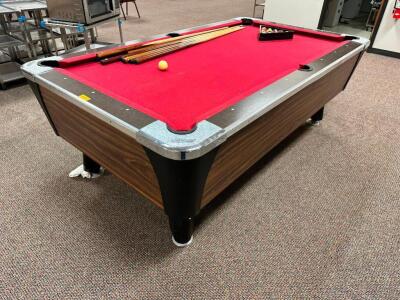 DYNAMO BILLIARDS TABLE W/ STICK RACK